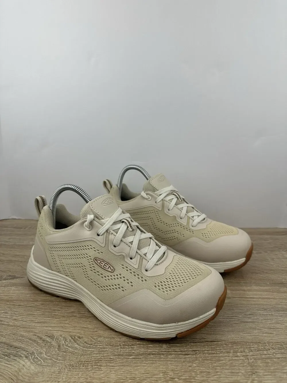 KEEN Utility Sparta 2 Women’s 8.5 Wide Alloy Toe Work Shoes Beige 1027553M